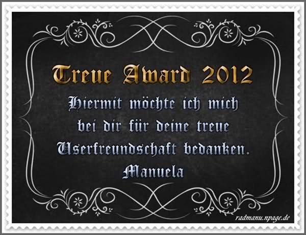 Treue-Award 2012 von Manu